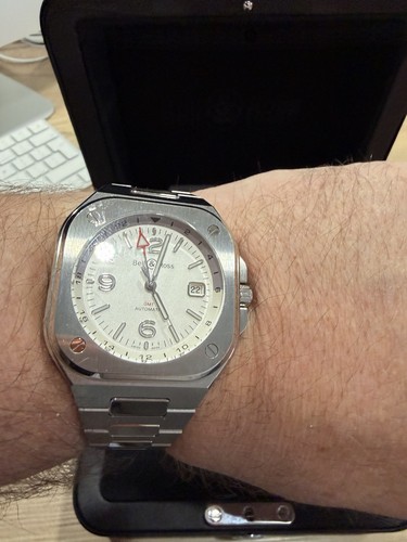 Bell ross br05 gmt silver - ross,