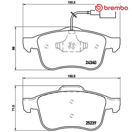 Brake pad set disc - brake,