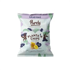 Purely Plantain Chips - Wild Garlic 28g (20 Pack)
