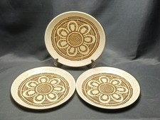 3 Biltons Dinner Plates Brown
