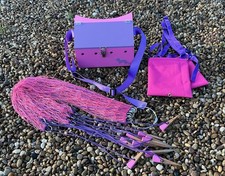 SINGLE PINK FERRET BOX SET + 10 3ft PURSE NETS & PEGS + 10 & CHILDS NET HARNESS