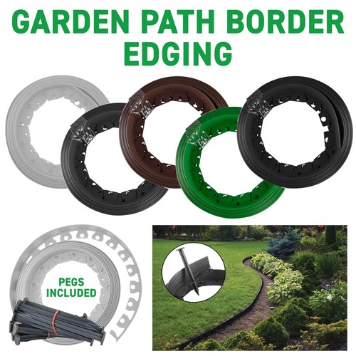 10m flexible lawn path edging - flexible, lawn/path