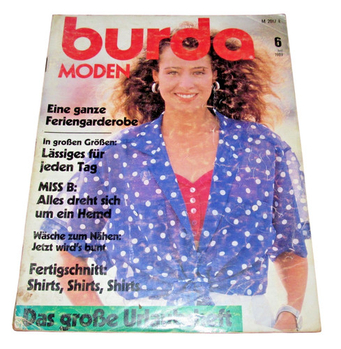 Burda moden 1989 vintage - burda, 6/1989