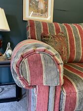 Duresta Waldorf Arm Covers Caps In Althrop Stripe Russet  Stripe Fabric