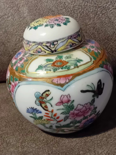 Vintage small hand painted