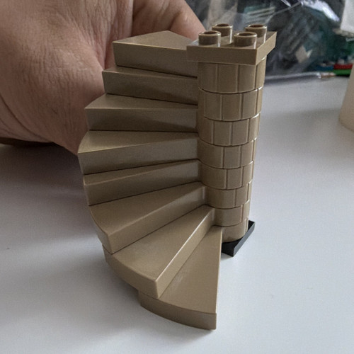 Lego vintage tan spiral - lego,