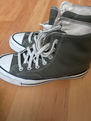 Khaki high top converses - top,