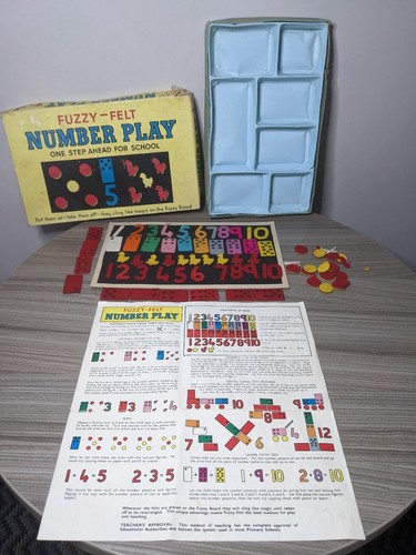 Vintage fuzzy felt number - vintage,