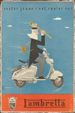 Vespa Lambretta Scooter Vintage Retro style Metal Sign, garage, shed, man cave