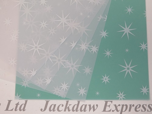 Printed vellum paper white - printed,