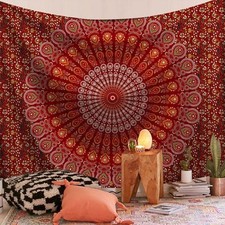 Throw Rug Indian Mandala Tapestry Bohemian Tapestries Wall Hanging Blanket