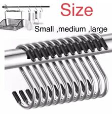Quality Stainless Steel S Hooks Kitchen Meat Pan Utensil Clothes Hanger Hanging