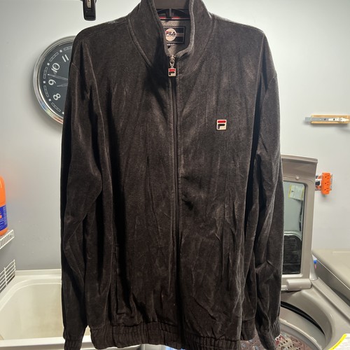 Fila men velour jacket - velour,