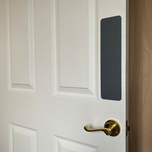 Square door push - plate, acrylic