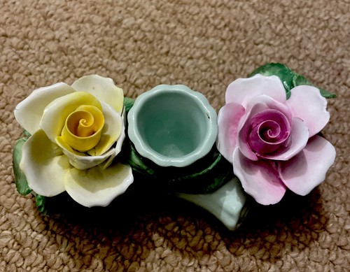 Vintage bone china - bone, candle