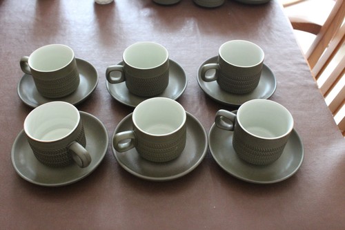 Denby chevron cup and - saucer, x