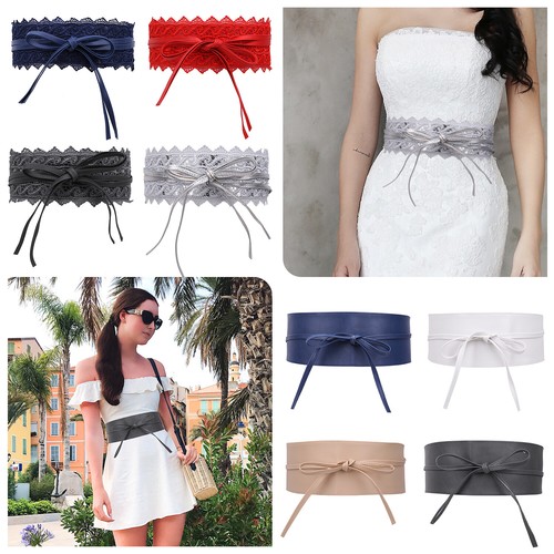 Women obi belt wide - wide, lace