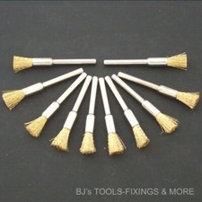 10 BRASS WIRE 5MM BRUSHES