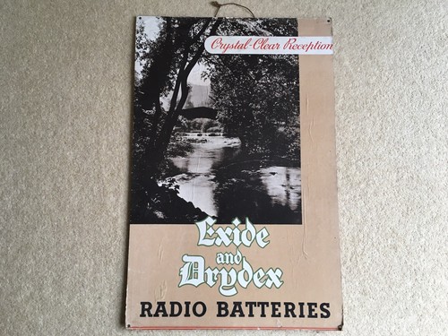 C1950 exide and drydex radio - and,