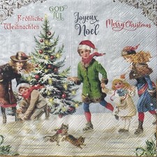 4 Luncheon paper napkins