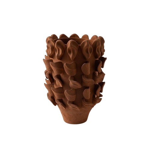 Large ceramic vase textured - ceramic,