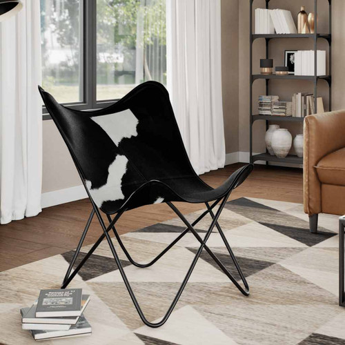 Butterfly chair black white - butterfly,