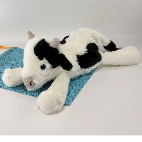 Jellycat black white cow - black,