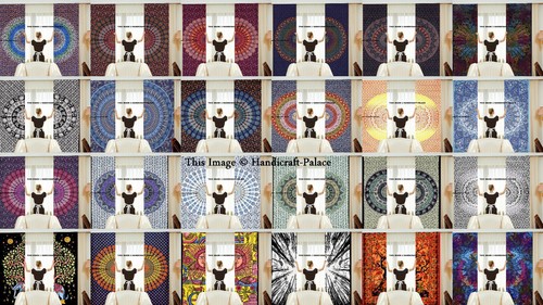 Indian mandala curtains cotton - indian,