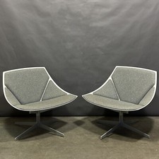 PAIR of REBUPLIC of Fritz Hansen Space Lounge Chairs home office vitra knoll