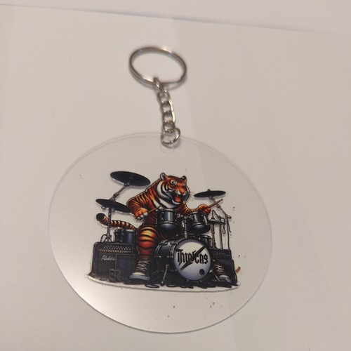 Tiger rock band - drums, keyring