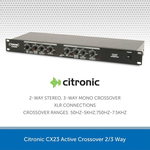 Citronic cx23 active crossover - citronic,