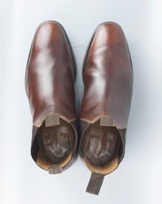 Loake 1880 Classic Chatsworth Brown Leather Chelsea Boots Men Size 11 US 12 EU46