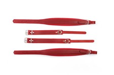 Accordion Shoulder Straps New Quality Genuine Leather 60,48,40 Bass Red Belts