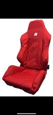 SEAT COVER IN RED SEMI-FITS