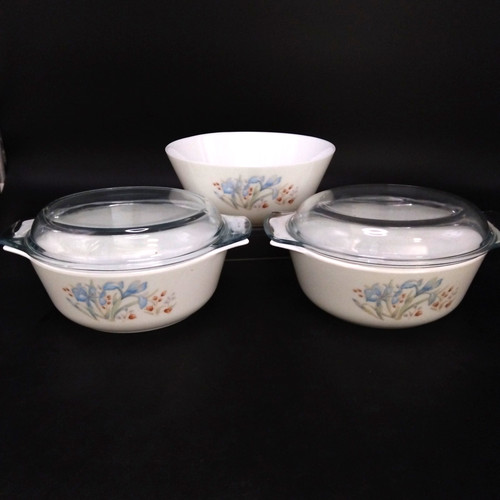 Pyrex bundle blue iris - 'blue, iris'