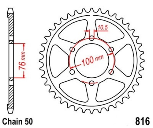 Sprocket 45t pitch 530 - 45t,