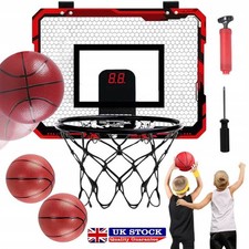 Indoor Basketball Hoop for Kids, over the Door Mini Basketball Hoops with LED UK