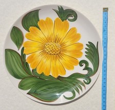 Wade Royal Victoria Sunflower Hand Painted Plates C1940 9.5” Pottery 