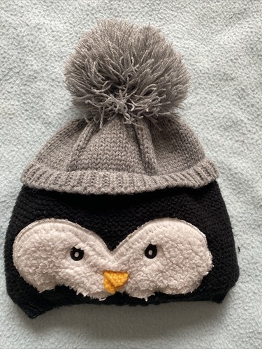 Black and grey baby bobble - grey, hat