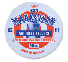 500 x Marksman .22 / 5.5mm Domed Airgun Rifle Pistol Ammo Hunting Pellets 