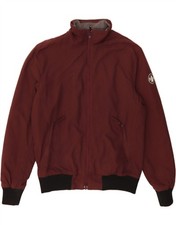 MURPHY & NYE Mens Bomber Jacket UK 42 XL Maroon Polyamide BG03