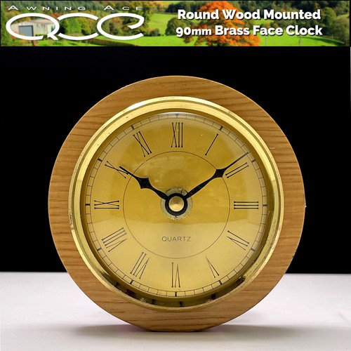 Caravan clock round 90mm - clock,