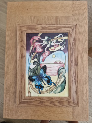 Moorcroft framed plaque - moorcroft,