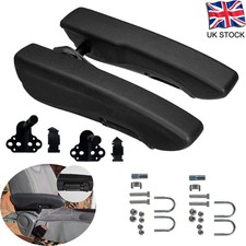 L + R Universal Adjustable PU Foam Car SUV Seat Armrest Console Box Arm Rest Hot