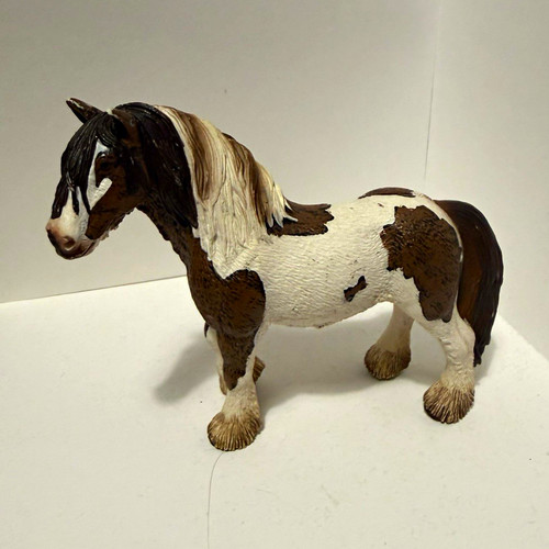 Schleich brown white piebald - brown, &