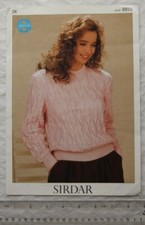 Vintage: Sirdar 8855 sweater, DK, 76-102 cm, 30-40 inch