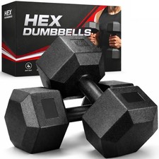 Hex Dumbbells Pairs Rubber