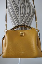 Mulberry Small Iris in Deep Amber Hevy Grain Leather Satchel Handbag