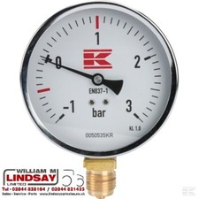 Slurry Tanker MEC BP Vacuum Pump Pressure Gauge 100mm x 1/2" BSP Thread 