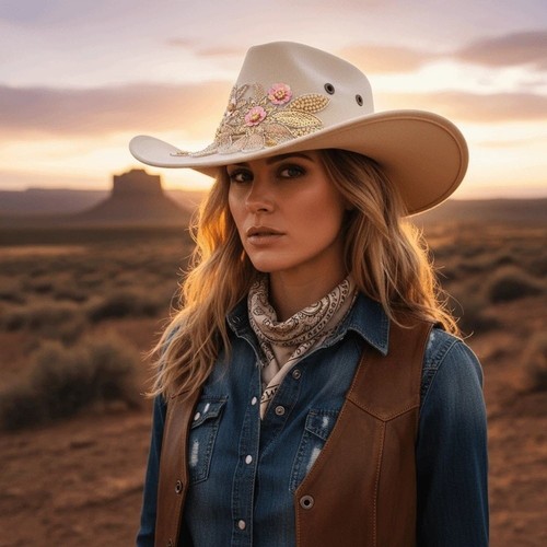 Embroidered western cowboy - western,